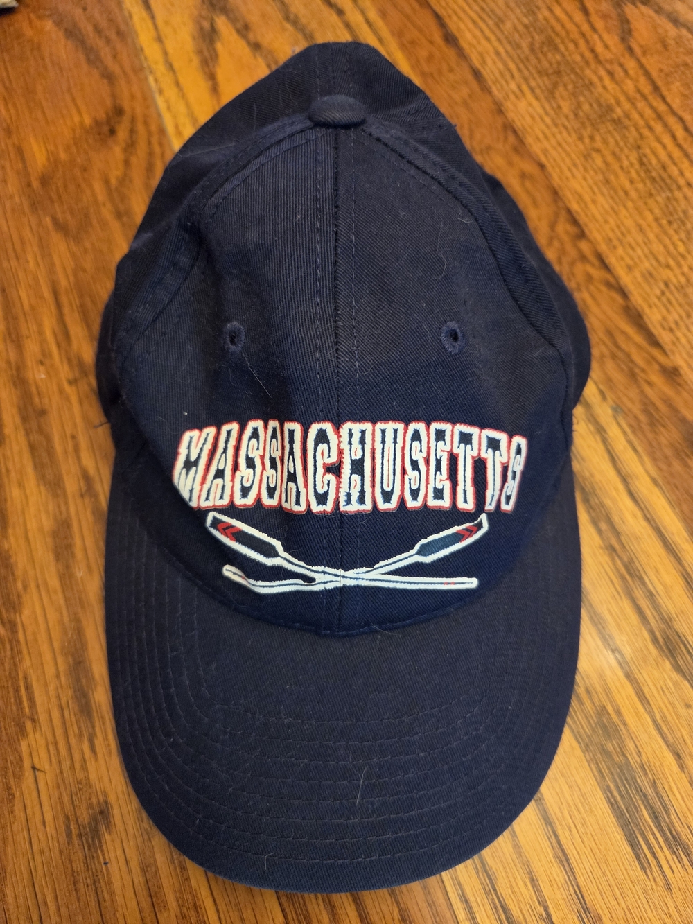 Massachusetts Embroidered Boat Oars Baseball Cap - One Size Like New